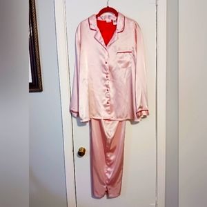 Enchanting Pink Silky Pajama Set